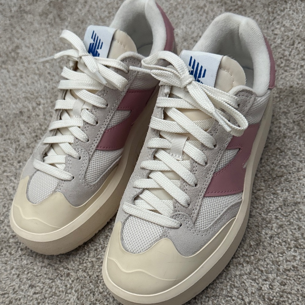 Women’s New Balance CT302 Sneakers in Pink and Cream